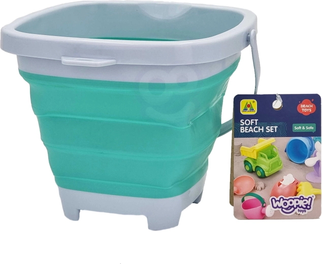 Secchio in silicone pieghevole WOOPIE, blu, 5 l