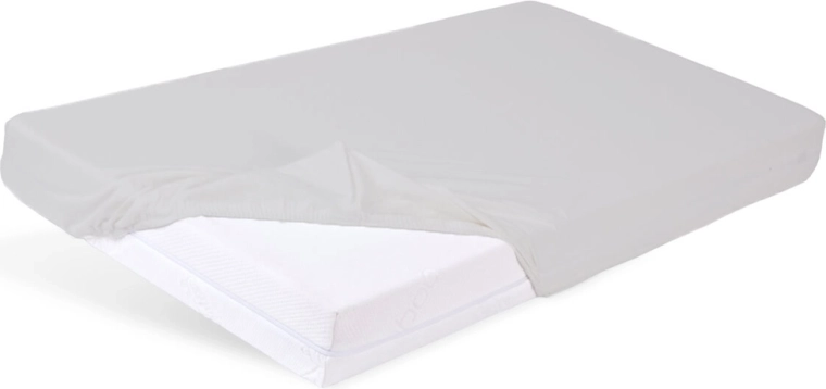 Lenzuolo con angoli impermeabile in bambù Babymatex 60 × 120 cm, grigio chiaro