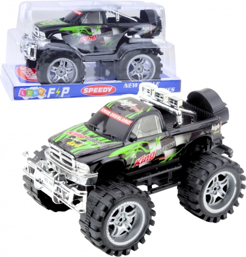 Fuoristrada a trazione posteriore verde‑nero 27 cm