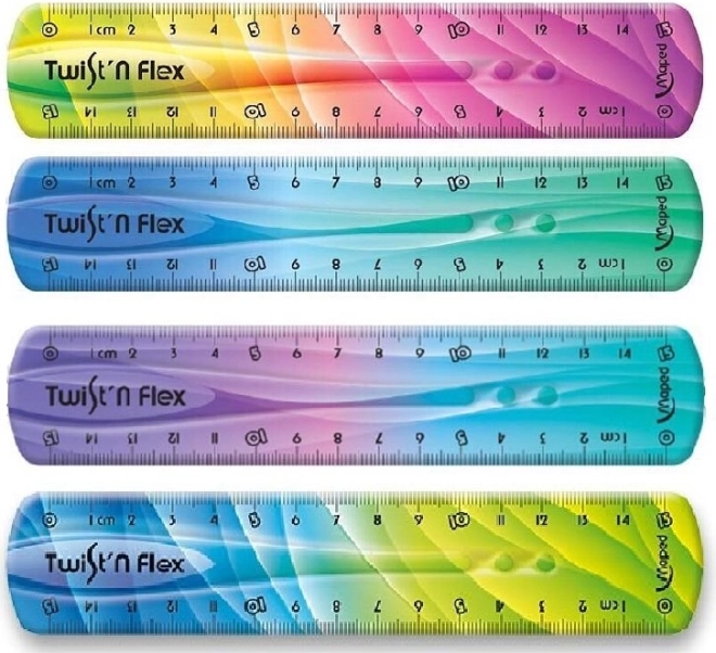 Righello Maped Twist'n Flex arcobaleno 15 cm