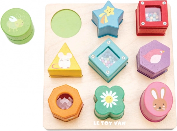 Inserto sensoriale in legno PETILOU di LE TOY VAN