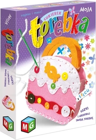 Moja Torebka kit creativo per realizzare una borsetta in feltro a forma di caramella