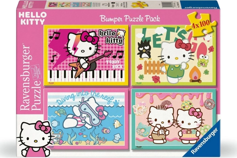 Ravensburger Puzzle Hello Kitty 4×100 pezzi