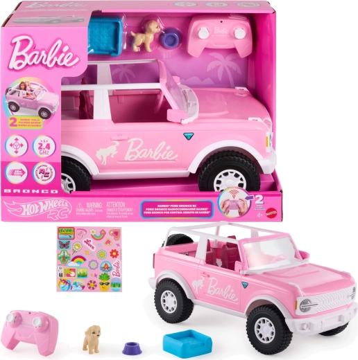 Barbie Hot Wheels Ford Bronco RC rosa radiocomandato