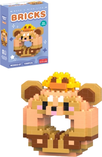 Set di costruzioni donut procione (199 pezzi)