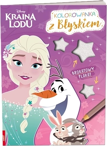 Disney Frozen – album da colorare con poster glitterato