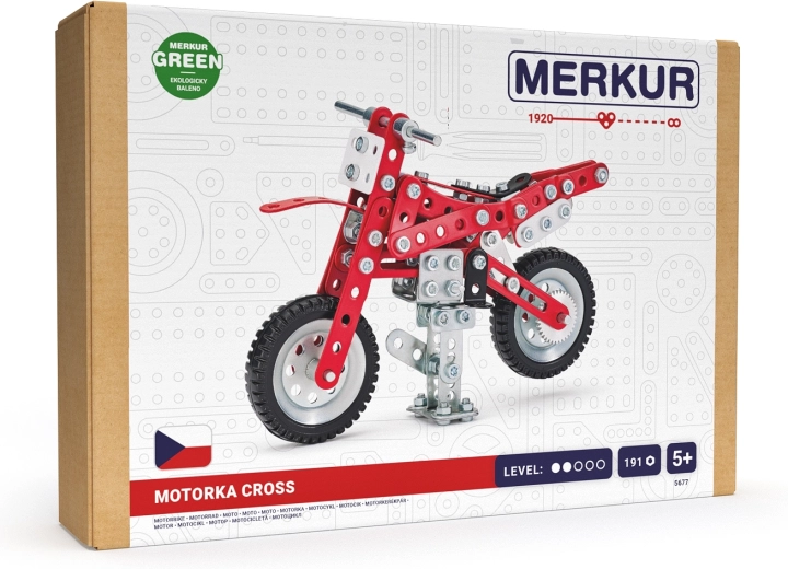 Merkur kit di costruzione Dirtbike – moto in metallo, 191 pezzi