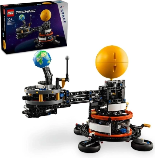 Lego Technic pianeta Terra e Luna in orbita