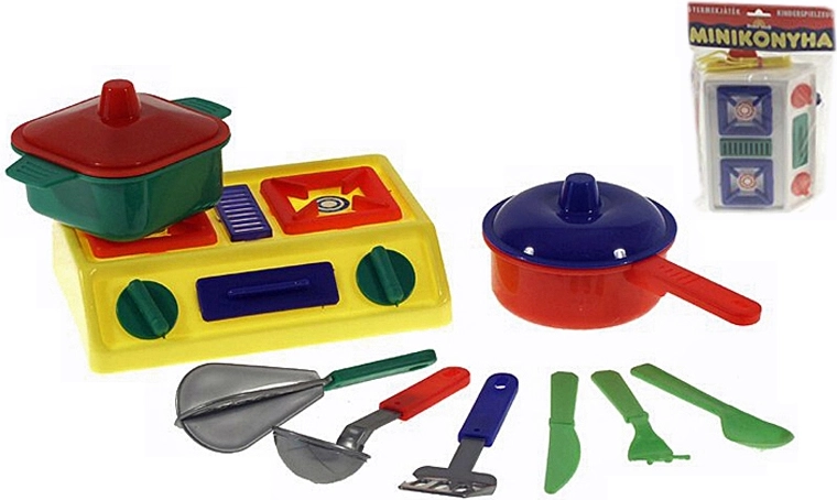 Set di stoviglie per bambini con fornello, 2 colori