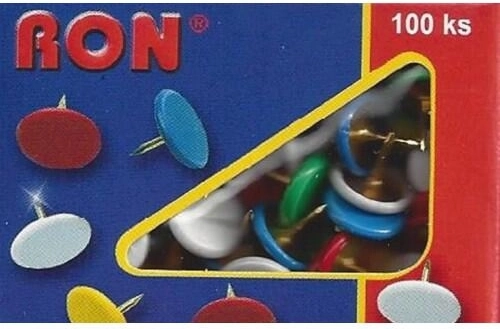 Spilli con testa colorata 10 mm, 100 pz