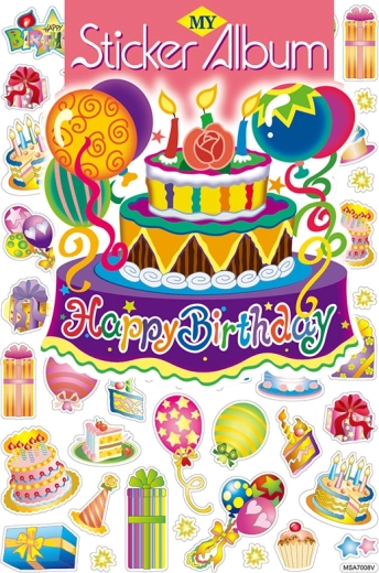 Album con adesivi 50 pz – festa di compleanno