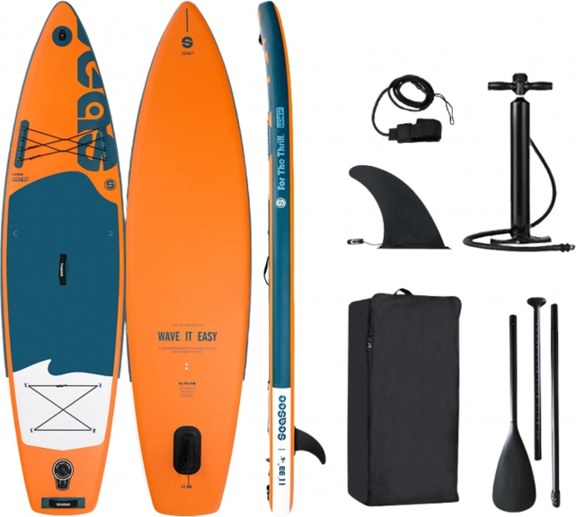 SUP gonfiabile tavola BEACH DOLPHIN arancione