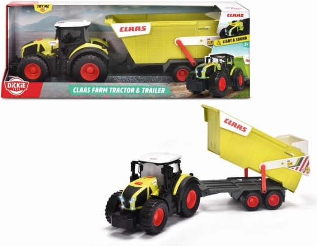 Trattore CLAAS con rimorchio 64 cm