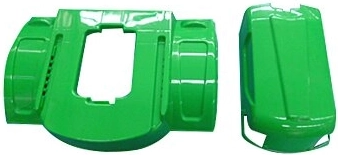 Paraurti posteriore verde per cavalcabile Strong Bull JAMARA