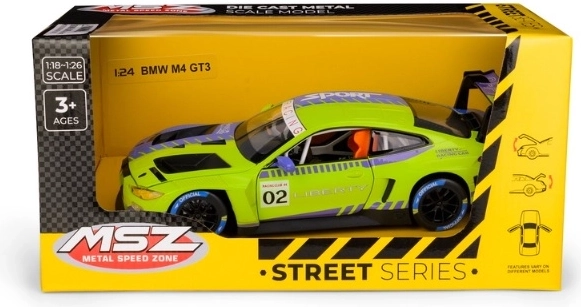 MSZ BMW M4 GT3 in scala 1:24 verde