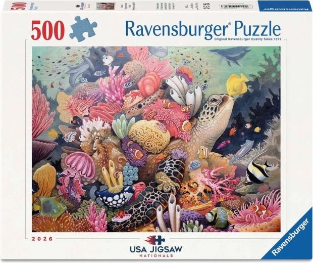 Puzzle Ravensburger Mondo sottomarino 500 pezzi