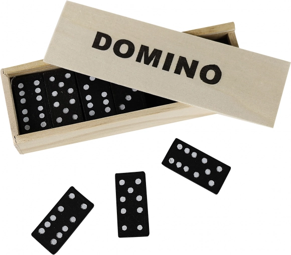 Domino in legno in scatola