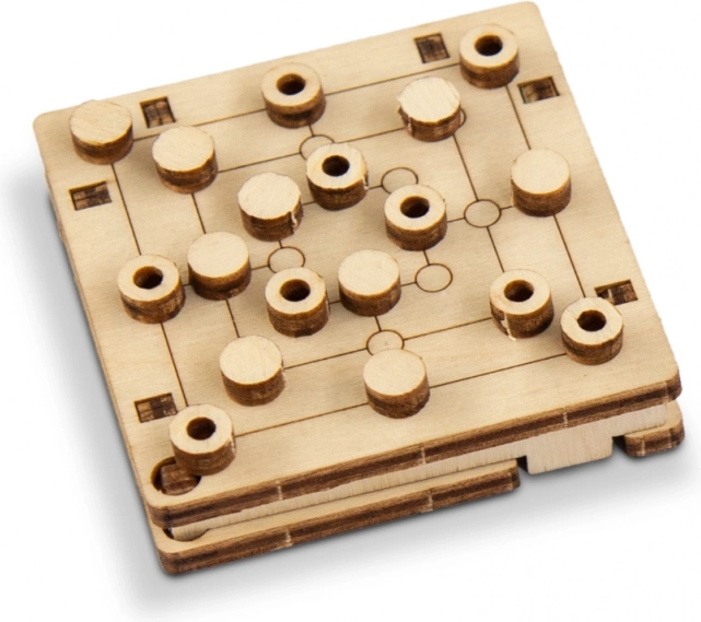 Puzzle 3D in legno – gioco da tavolo tascabile di WOODEN CITY