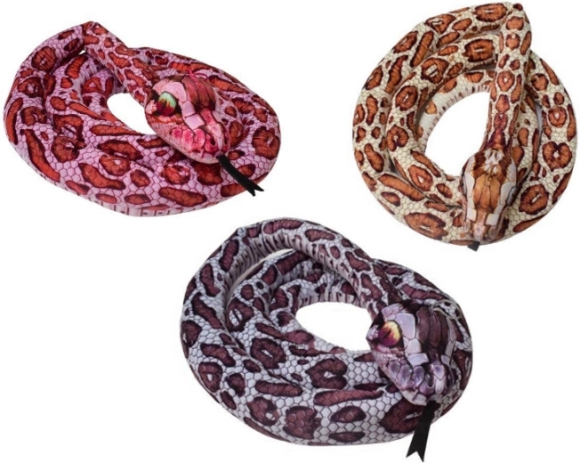 Serpente di peluche colorato 2,8 m
