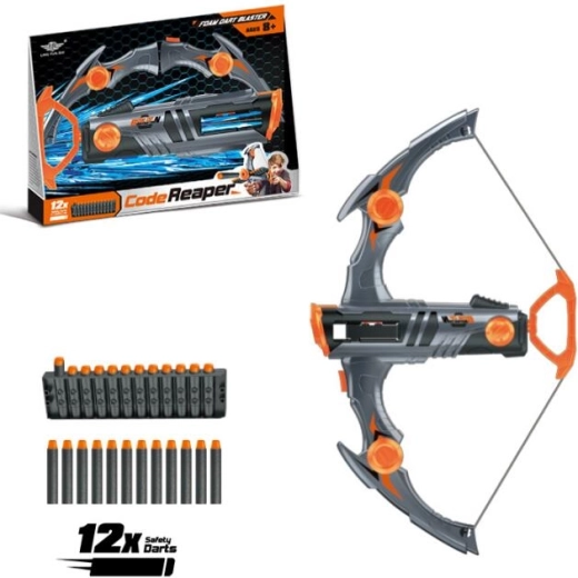 Balestra in legno con frecce in gommapiuma con ventose per bambini