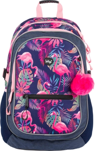 BAAGL Zaino scolastico Flamingo