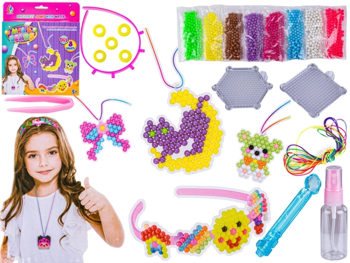 Perline ad acqua – set per creare gioielli, 8 colori