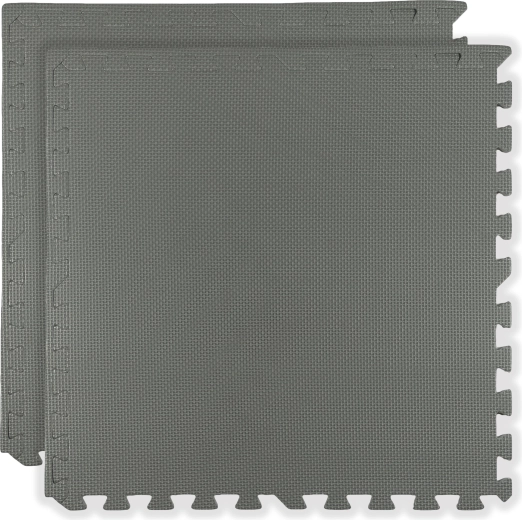 tappetino in schiuma morbida HUMBI 120 × 60 cm, grandi puzzle impermeabili, grigio scuro, 2 pz