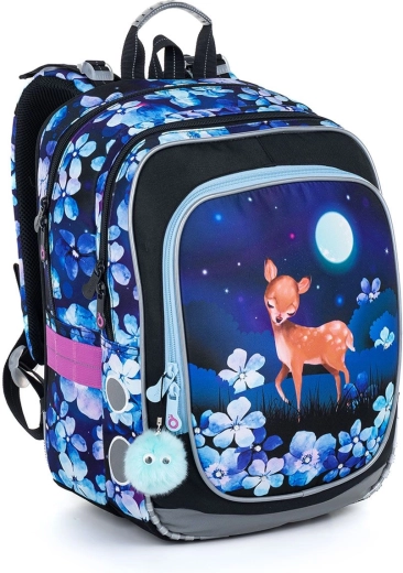 Zaino scolastico leggero con cerbiatta Topgal Endy