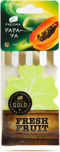 Paloma Gold Fresh Fruit Papaya deodorante per ambienti sospeso per auto