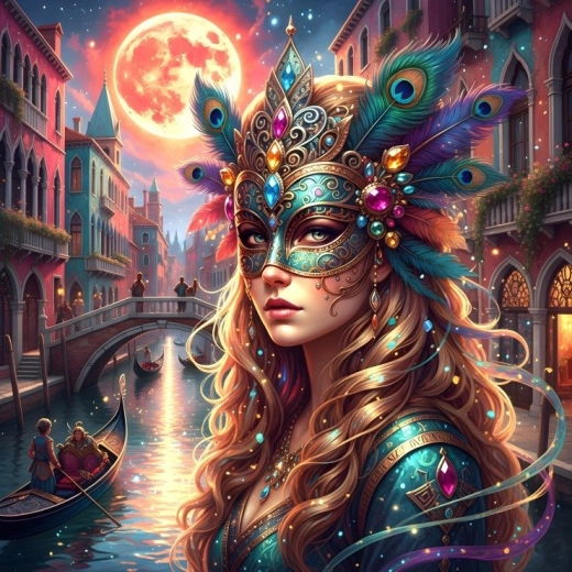 Bluebird puzzle quadrato Carnevale di Venezia – 1000 pezzi