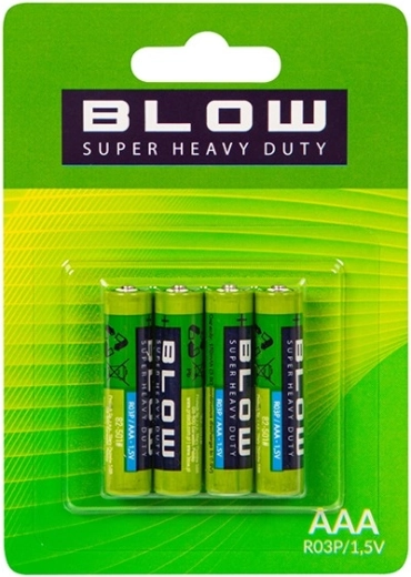 Batterie AAA BLOW (R03P) Super Heavy Duty, 4 pz