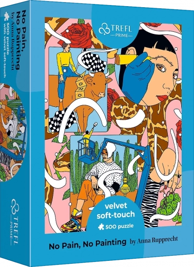 Trefl puzzle Velvet Soft Touch UFT 500 pezzi – niente dolore, niente pitture