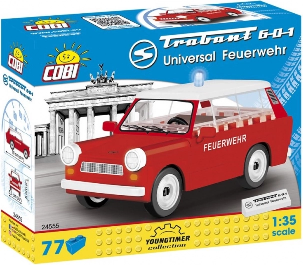 COBI Trabant 601 Universal vigili del fuoco 1:35 (77 mattoncini)