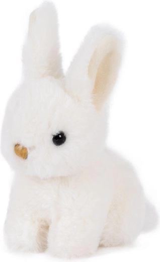 Coniglietto di peluche bianco neve 15 × 12 cm