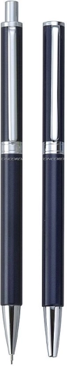 Set regalo penna a sfera e portamine CONCORDE Waltz, corpo blu