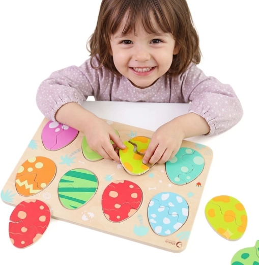 Classic World puzzle in legno multistrato Uova giurassiche