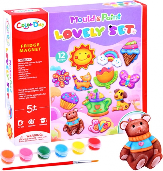 Set creativo per realizzare e dipingere magneti