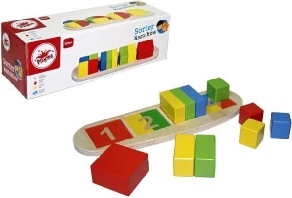 Top Bright puzzle in legno a incastro con forme