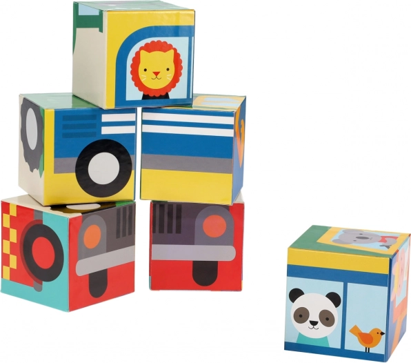 Blocchi veicoli con animali di Petit Collage