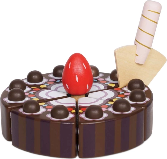 Le Toy Van torta al cioccolato in legno per giocare