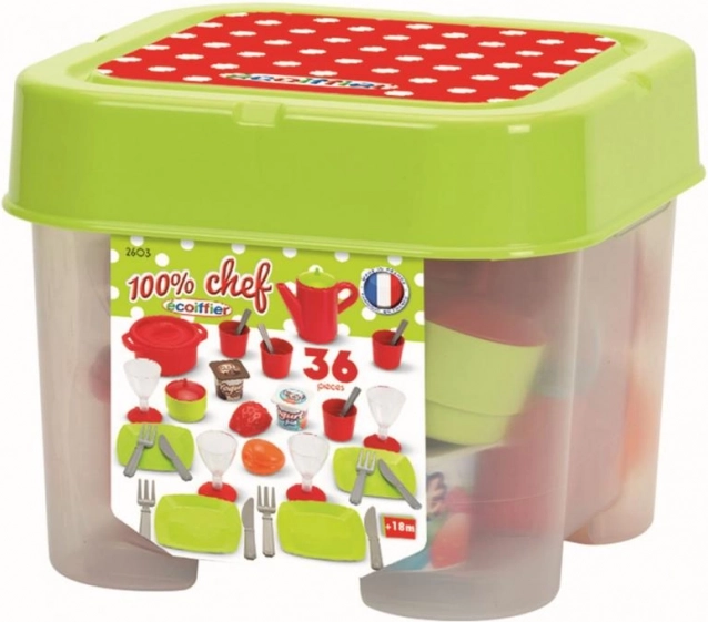 Set da tavola in box – set di stoviglie e alimenti per bambini