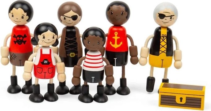Bigjigs Toys figurine in legno Pirati