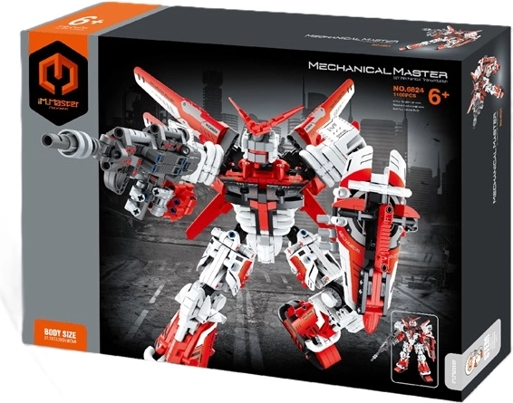 Mechanical Master costruzione robot da combattimento Ronin Fire Sentinel rosso 1100 pezzi
