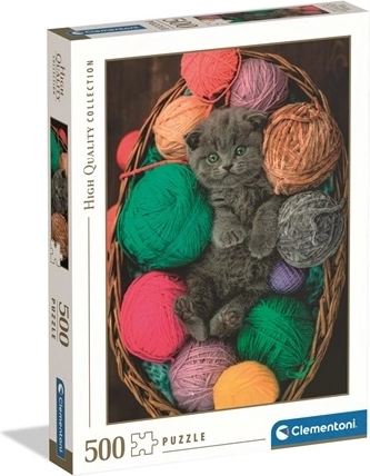 Puzzle Clementoni High Quality 500 pezzi – gattino soffice