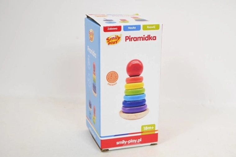 Smily Play piramide in legno roly-poly (Wańka vstańka)
