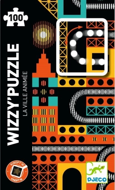 DJECO Puzzle magnetico Kinoptik Città 100 pezzi