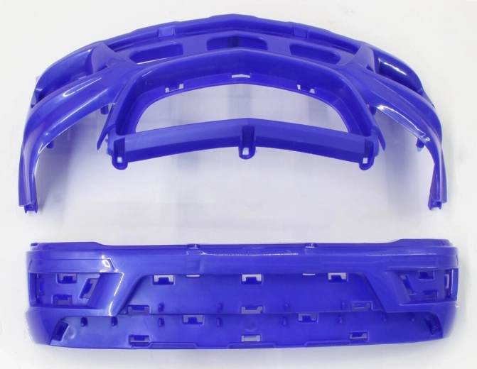 Paraurti (anteriore + posteriore) inclusi componenti di carrozzeria per macchinina cavalcabile Mercedes‑Benz AMG GL63, blu - 1 pezzo