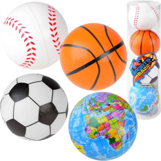 Mini palline in schiuma per bambini – set da 4 pz