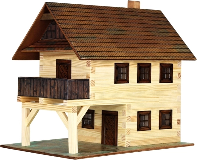 Walachia Casa comunale, modellino in legno da incollare