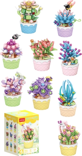 Florist succulente in vasi decorativi (9 tipi) - 1 pezzo